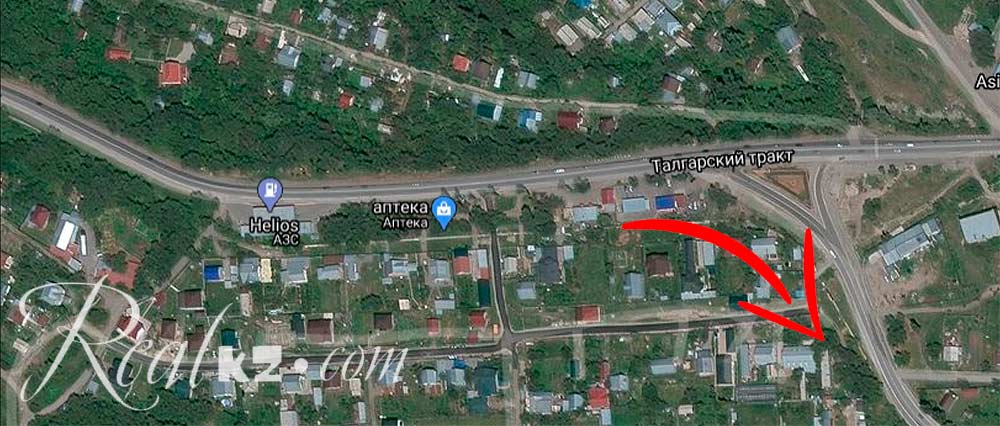 Схема новой дороги к горнолыжному курорту Ак-Булак