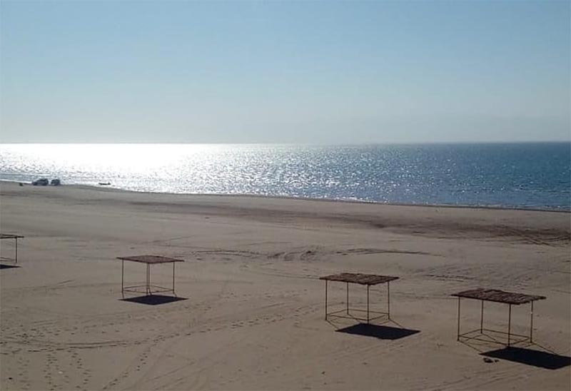 Пляж на Капчагае