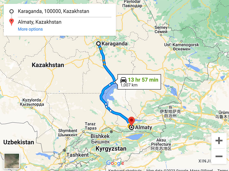 Караганда - Алматы дорога
